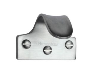 Heritage Brass Sash Window Lift (54mm x 42mm), Satin Chrome