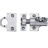 Heritage Brass Fanlight Catch With Ring Pull, Satin Chrome