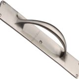 Heritage Brass Slim Pull Handle On 303mm Backplate, C