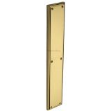 Heritage Brass Large Raised Finger Plate, Polished Brass