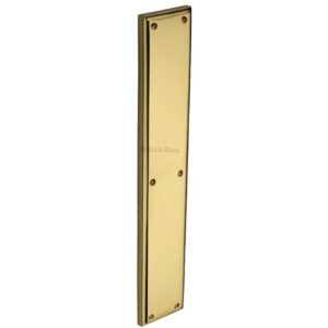 Heritage Brass Large Raised Finger Plate, Polished Brass