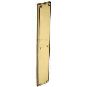 Heritage Brass Large Raised Finger Plate, Polished Brass