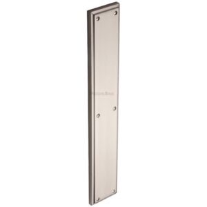 Heritage Brass Large Raised Finger Plate, Satin Nickel