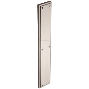 Heritage Brass Large Raised Finger Plate, Satin Nickel