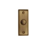 Heritage Brass Oblong Bell Push (83mm x 33mm), Antique Brass