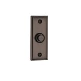 Heritage Brass Oblong Bell Push (83mm x 33mm), Matt Bronze