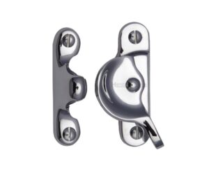 Heritage Brass Fitch Pattern Sash Fastener (66mm x 17mm), Polished Chrome