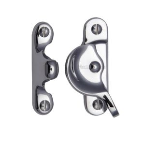 Heritage Brass Fitch Pattern Sash Fastener (66mm x 17mm), Polished Chrome