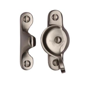 Heritage Brass Fitch Pattern Sash Fastener (66mm x 17mm), Satin Nickel