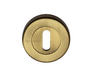 Heritage Brass Standard Key Escutcheon, Antique Brass -