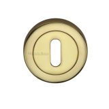 Heritage Brass Standard Key Escutcheon, Polished Brass