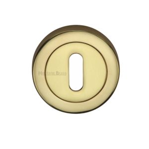 Heritage Brass Standard Key Escutcheon, Polished Brass