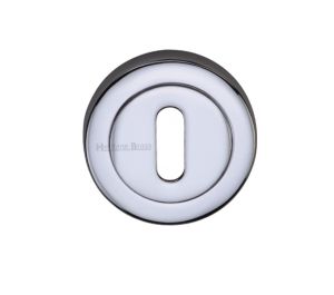 Heritage Brass Standard Key Escutcheon, Polished Chrome -