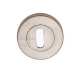 Heritage Brass Standard Key Escutcheon, Satin Nickel