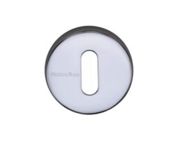 Heritage Brass Standard Key Escutcheon, Polished Chrome