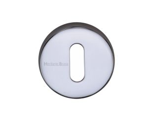 Heritage Brass Standard Key Escutcheon, Polished Chrome -