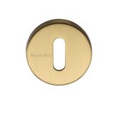 Heritage Brass Standard Key Escutcheon, Satin Brass -
