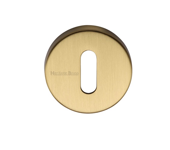 Heritage Brass Standard Key Escutcheon, Satin Brass –