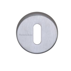 Heritage Brass Standard Key Escutcheon, Satin Chrome