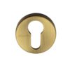 Heritage Brass Euro Profile Key Escutcheon, Antique Brass -