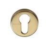 Heritage Brass Euro Profile Key Escutcheon, Polished Brass -