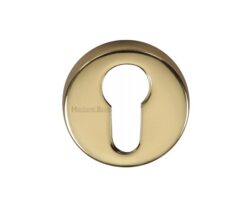 Heritage Brass Euro Profile Key Escutcheon, Polished Brass -