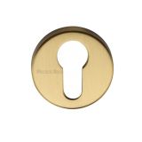 Heritage Brass Euro Profile Key Escutcheon, Satin Brass -