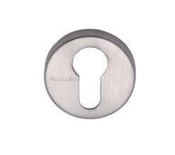 Heritage Brass Euro Profile Key Escutcheon, Satin Chrome -