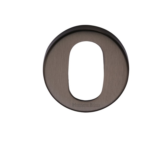 Heritage Brass Oval Key Escutcheon, Matt Bronze –