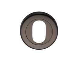 Heritage Brass Oval Profile Key Escutcheon, Matt Bronze -