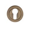 Heritage Brass Euro Profile Key Escutcheon, Antique Brass -