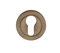 Heritage Brass Euro Profile Key Escutcheon, Antique Brass -