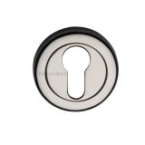 Heritage Brass Euro Profile Key Escutcheon, Polished Nickel -