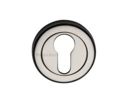 Heritage Brass Euro Profile Key Escutcheon, Polished Nickel -
