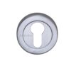 Heritage Brass Euro Profile Key Escutcheon, Satin Chrome