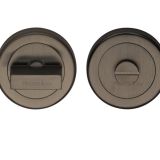 Heritage Brass Round 53mm Diameter Turn & Release, Matt Bronze