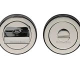 Heritage Brass Round 53mm Diameter Turn & Release, Polished Nickel