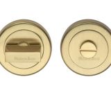 Heritage Brass Round 53mm Diameter Turn & Release, Satin Brass