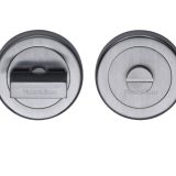 Heritage Brass Round 53mm Diameter Turn & Release, Satin Chrome -