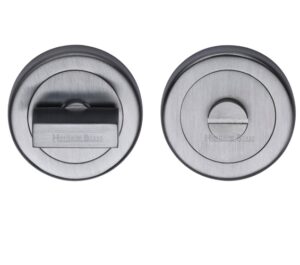 Heritage Brass Round 53mm Diameter Turn & Release, Satin Chrome -