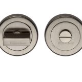 Heritage Brass Round 53mm Diameter Turn & Release, Satin Nickel