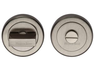 Heritage Brass Round 53mm Diameter Turn & Release, Satin Nickel -