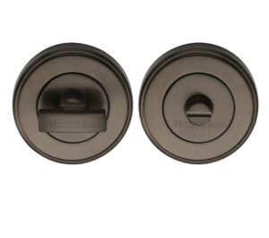 Heritage Brass Round 50mm Diameter Turn & Release, Matt Bronze -