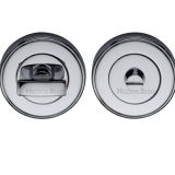 Heritage Brass Round 50mm Diameter Turn & Release, Polished Chrome