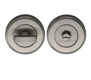 Heritage Brass Round 50mm Diameter Turn & Release, Satin Nickel