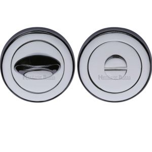 Heritage Brass Contemporary Round 53mm Diameter Turn & Release, Polished Chrome