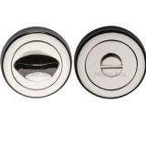 Heritage Brass Contemporary Round 53mm Diameter Turn & Release, Polished Nickel