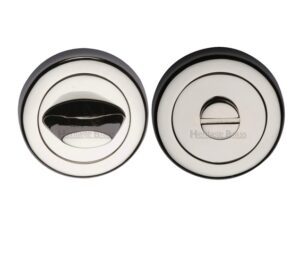 Heritage Brass Contemporary Round 53mm Diameter Turn & Release, Polished Nickel -