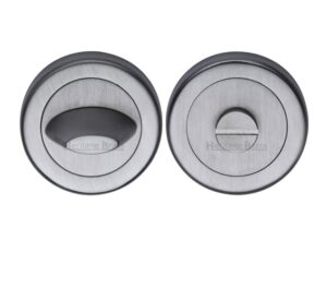 Heritage Brass Contemporary Round 53mm Diameter Turn & Release, Satin Chrome -