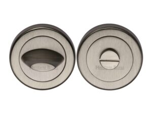 Heritage Brass Contemporary Round 53mm Diameter Turn & Release, Satin Nickel -